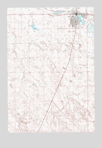 Baker, MT USGS Topographic Map