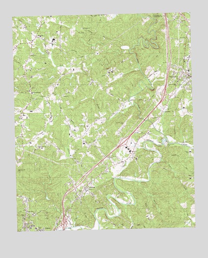 Ball Ground West, GA USGS Topographic Map