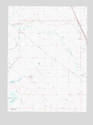 Bamforth Lake, WY USGS Topographic Map