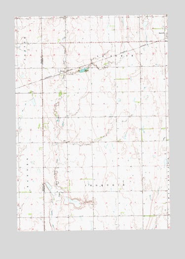 Bancroft West, SD USGS Topographic Map