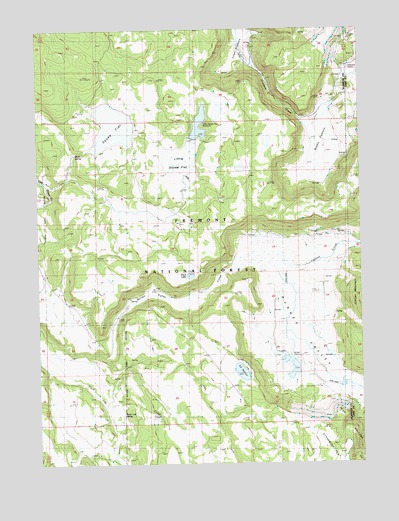 Barnes Valley, OR USGS Topographic Map