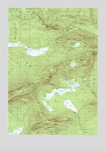 Barren Mountain East, ME USGS Topographic Map