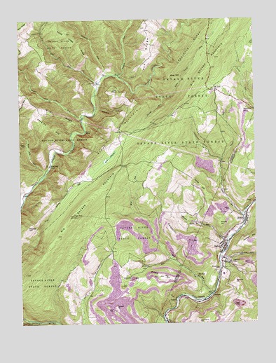 Barton, MD USGS Topographic Map