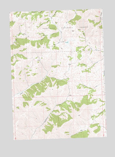 Baugh Creek SW, ID USGS Topographic Map
