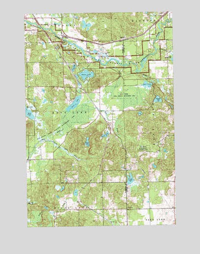 Bean Lake, WI USGS Topographic Map
