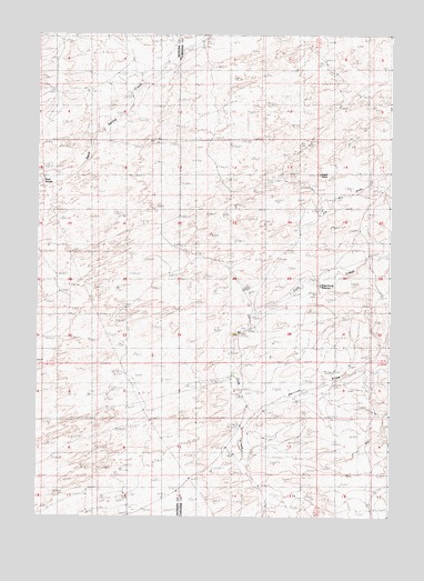 Beauchamp Reservoir, WY USGS Topographic Map