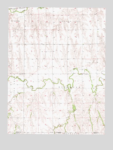 Beaver City SE, NE USGS Topographic Map