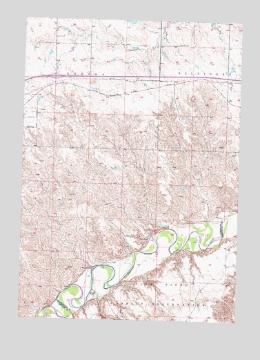 Belvidere SW, SD USGS Topographic Map