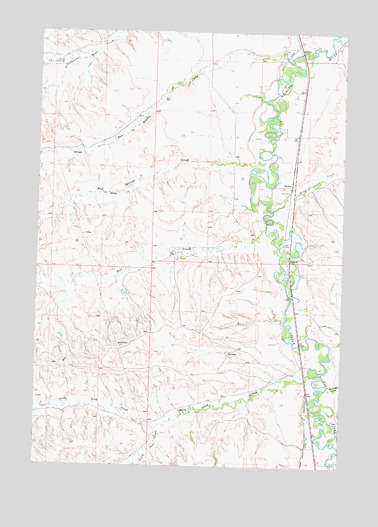 Benteen, MT USGS Topographic Map