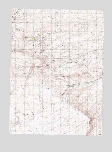 Benton Basin NE, WY USGS Topographic Map