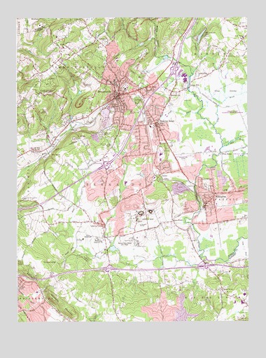 Bernardsville, NJ USGS Topographic Map