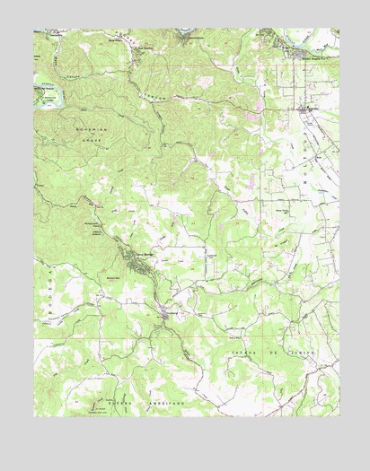 Camp Meeker, CA USGS Topographic Map
