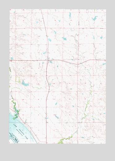 Big Bend Dam SE, SD USGS Topographic Map