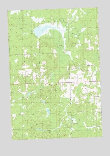 Big Briens Lake, WI USGS Topographic Map