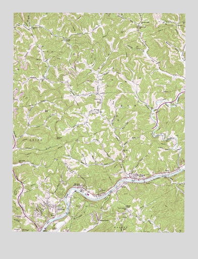 Big Chimney, WV USGS Topographic Map
