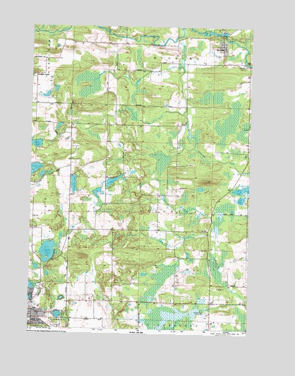 Big Falls, WI USGS Topographic Map