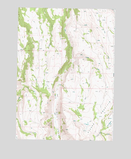 Big Pasture Creek, OR USGS Topographic Map