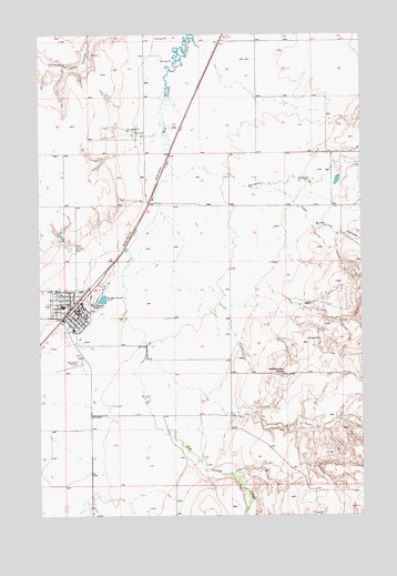 Big Sandy, MT USGS Topographic Map