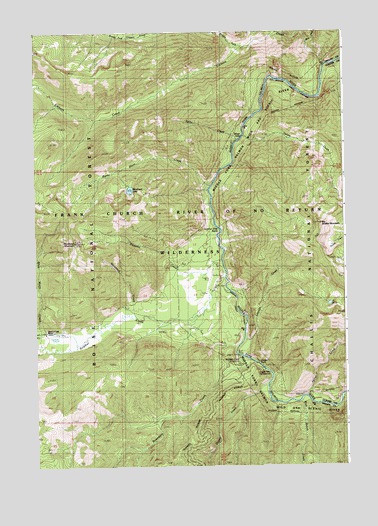 Big Soldier Mountain, ID USGS Topographic Map