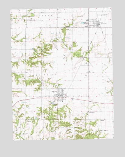 Camp Point, IL USGS Topographic Map