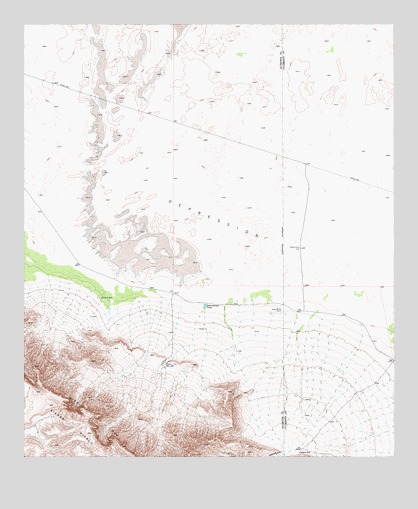 Bitter Well Mountain SW, TX USGS Topographic Map