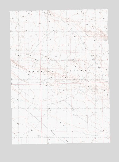 Black Butte East, ID USGS Topographic Map