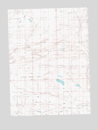 Black Rock Flat East, WY USGS Topographic Map