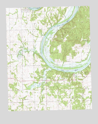 Blackburn, OK USGS Topographic Map