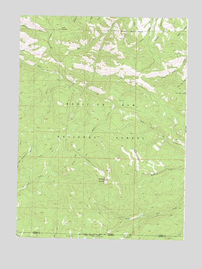 Blackhall Mountain, WY USGS Topographic Map