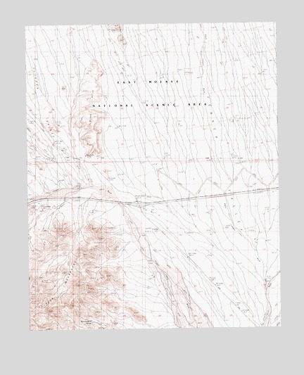 Blind Hills, CA USGS Topographic Map