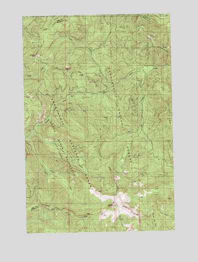 Blowout Mountain, WA USGS Topographic Map