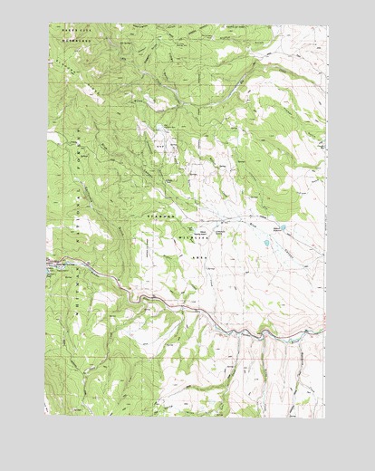 Blue Canyon, OR USGS Topographic Map