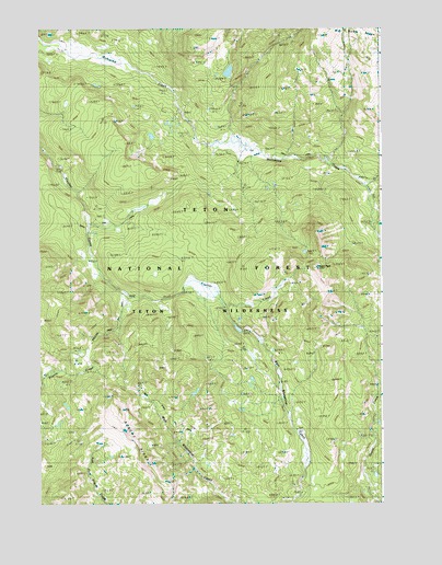 Bobcat Ridge, WY USGS Topographic Map