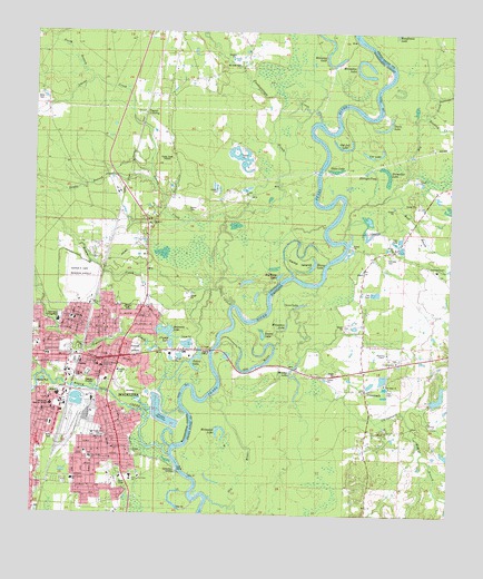 Bogalusa East, LA USGS Topographic Map