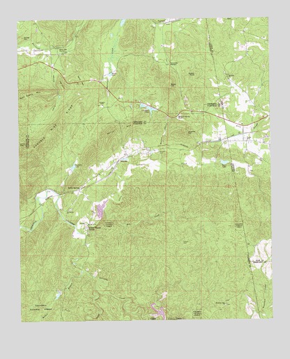 Borden Springs, AL USGS Topographic Map