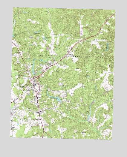 Bowling Green, VA USGS Topographic Map