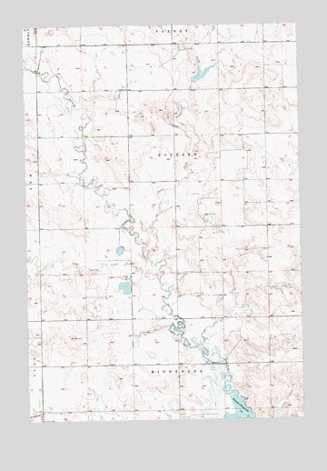 Bowman SE, ND USGS Topographic Map