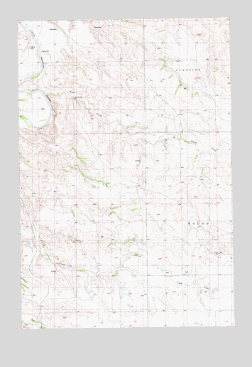 Boyce Creek West, ND USGS Topographic Map