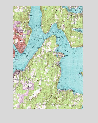 Bremerton East, WA USGS Topographic Map