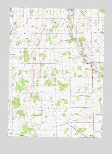 Brockway, MI USGS Topographic Map