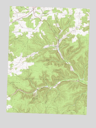 Brookland, PA USGS Topographic Map