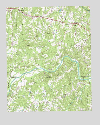 Brosville, VA USGS Topographic Map