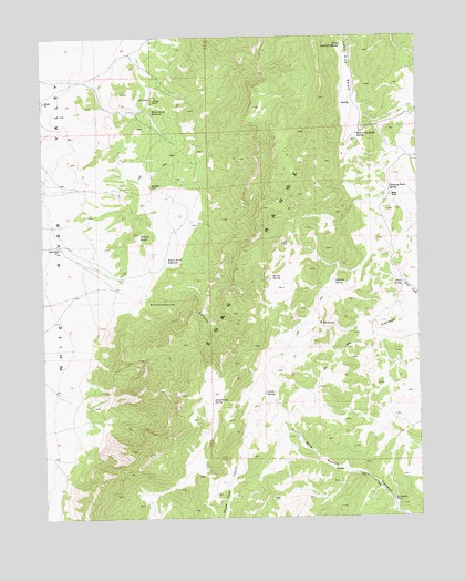 Brown Knoll, NV USGS Topographic Map
