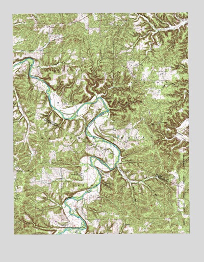 Brownfield, MO USGS Topographic Map