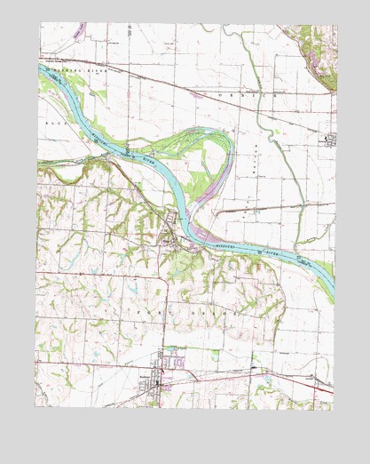 Buckner, MO USGS Topographic Map