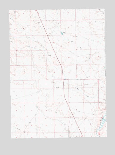 Bull Draw, WY USGS Topographic Map