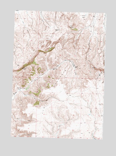 Bull Mountain, WY USGS Topographic Map
