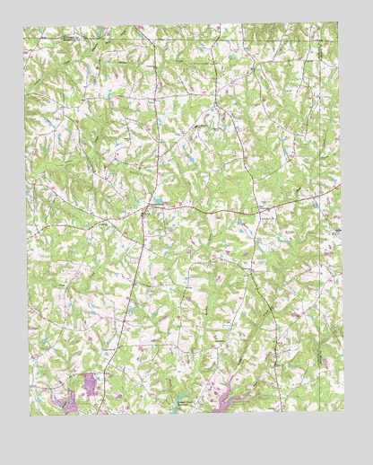Burlington NE, NC USGS Topographic Map