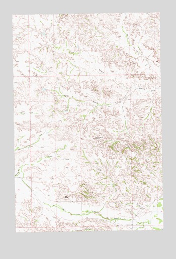 Burning Mine Butte, ND USGS Topographic Map