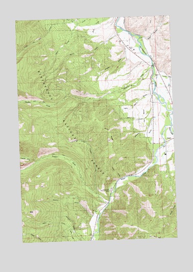 Burnt Ridge, MT USGS Topographic Map